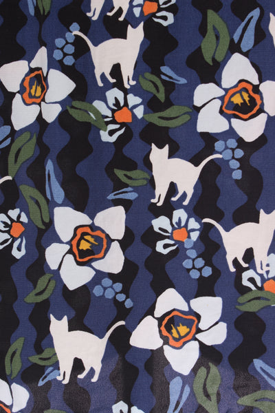 TOPSHOP - Cat + floral print shirt dress! 12