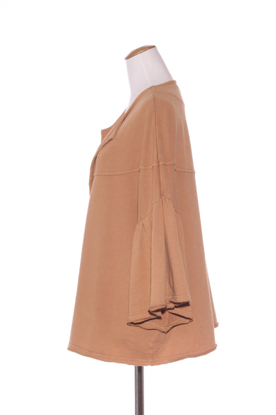 FOXWOOD - Caramel flare sleeve jacket! 14-16