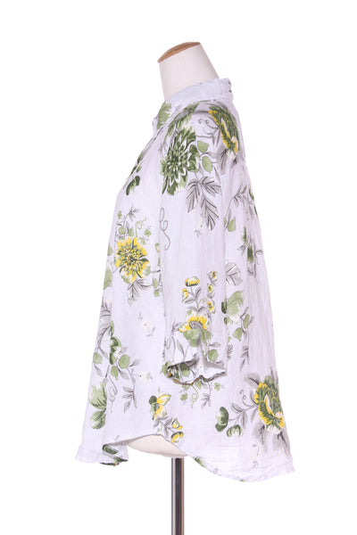 SIMPLY LINEN (BN) "Donna" floral linen shirt! 14