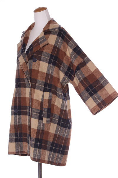 THING THING - Brown check coat! 12