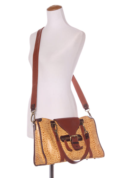 SPENCER & RUTHERFORD - Large ostrich leather bag!