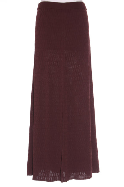 STATE OF PLAY - Patterned knit maxi skirt - Dark Choc! 12