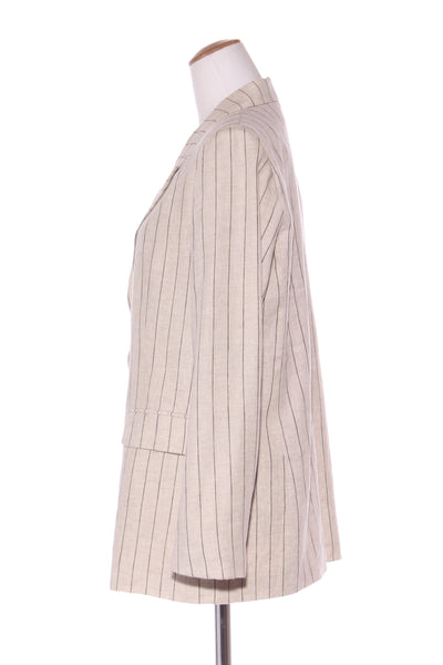 RE:UNION - Aster linen blazer - Natural/pinstripe! 12