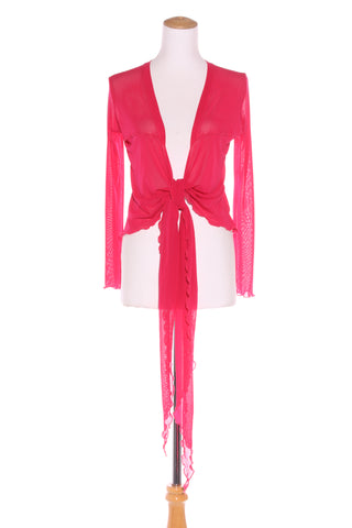 DAVID POND (NZ) Pink mesh cardi! 14