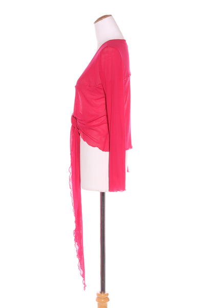 DAVID POND (NZ) Pink mesh cardi! 14
