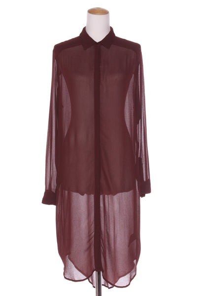MAX - Viscose sheer shirt dress/duster - Cocoa! 12