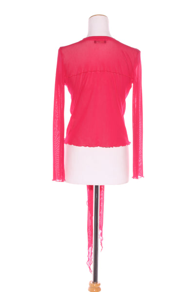 DAVID POND (NZ) Pink mesh cardi! 14