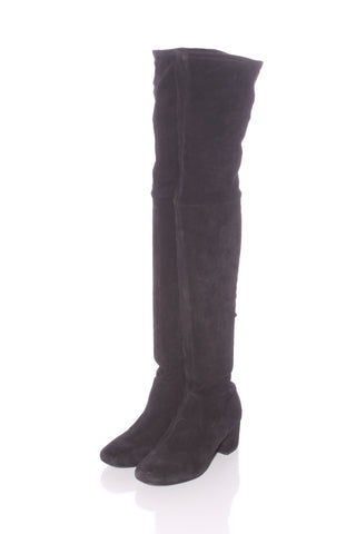 MAJE - Thigh high sleek leather boots! 8-8.5
