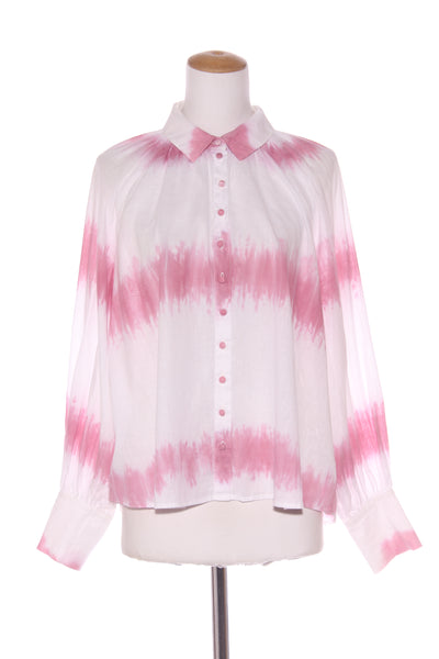DECJUBA - Linen blend tie dye billow sleeve shirt! 10-12