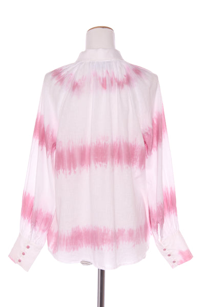 DECJUBA - Linen blend tie dye billow sleeve shirt! 10-12
