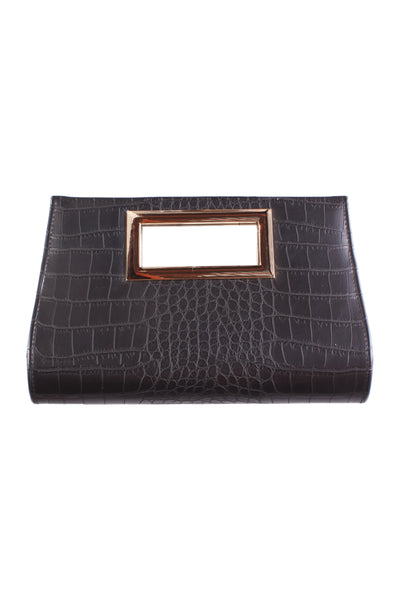 RUBY & KIT - Croc embossed clutch!