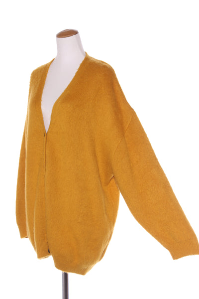 TOPSHOP (UK) Mustard knit cardi! 14-16