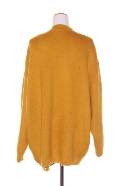 TOPSHOP (UK) Mustard knit cardi! 14-16