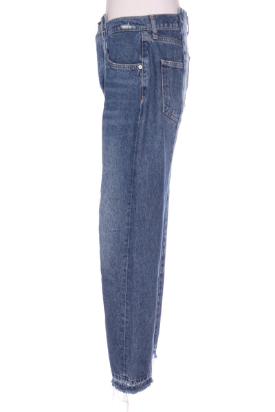 ZARA - Contrast cropped straight leg jeans! 12
