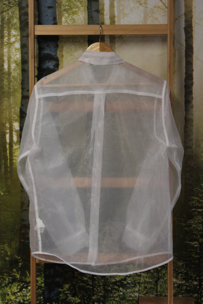 GLASSONS - White organza shirt! 8-10