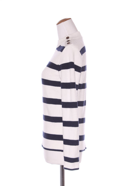 SPIRIT - Navy/white stripe knit jumper! 10-12