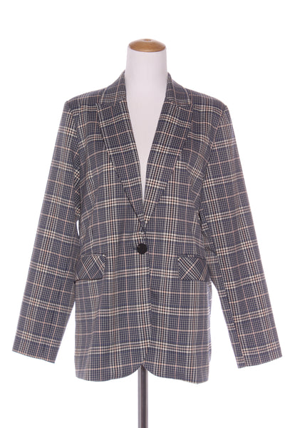 ZOE KRATZMANN - Navy/tan plaid blazer! 12
