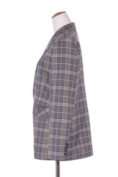 ZOE KRATZMANN - Navy/tan plaid blazer! 12