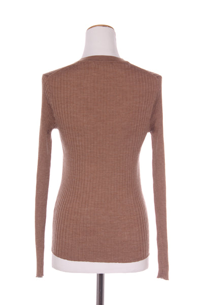 MAX 'V' neck merino rib knit ! 10
