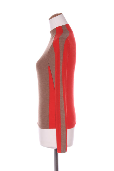 MAX - Merino knit jumper - Brown/red! 10-12