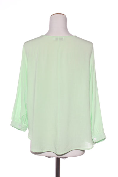 HOURGLASS - Linen blend tie front top - Lime! 18