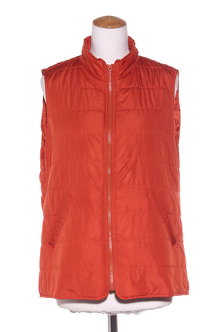 CAPTURE - Quilted puffer vest - Rust! 16