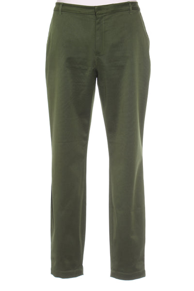 ELK - Satin twill straight trouser - Moss green! 14