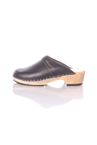 SIMSON - Leather + wooden clogs! 39