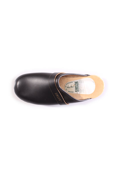 SIMSON - Leather + wooden clogs! 39