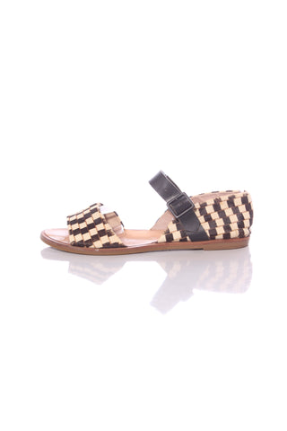 GORMAN - Hide leather checker print sandals! 37