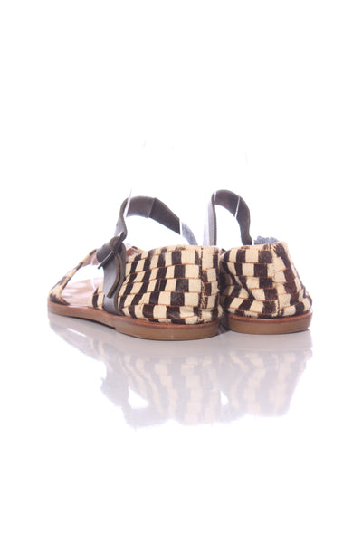 GORMAN - Hide leather checker print sandals! 37