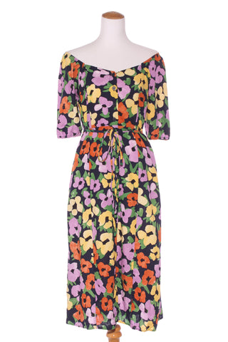 PRINCESS HIGHWAY - Linen blend floral midi dress! 12