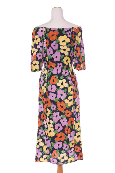 PRINCESS HIGHWAY - Linen blend floral midi dress! 12