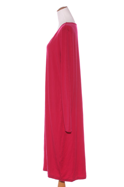 TCD (NZ) Cerise pink soft merino midi dress! 18