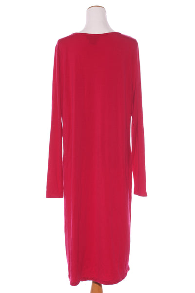 TCD (NZ) Cerise pink soft merino midi dress! 18