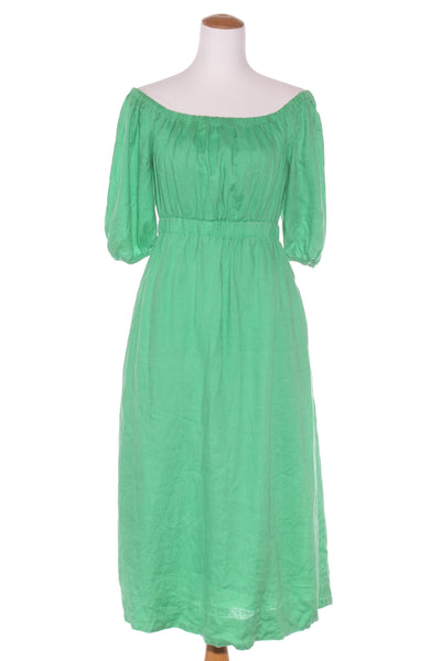 FOREVER NEW - Linen spring green midi dress! 10