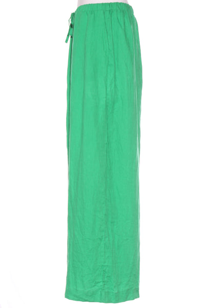 HARRÏE & SAM (BN) Green linen wide leg pant + pockets! 18