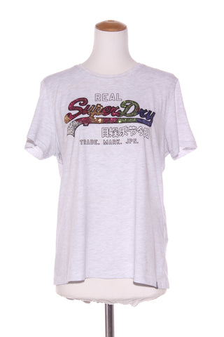 SUPERDRY - Sequin logo tee - Grey marle! 14