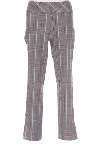 UP (AU) Tan check pull on straight leg pant! 12