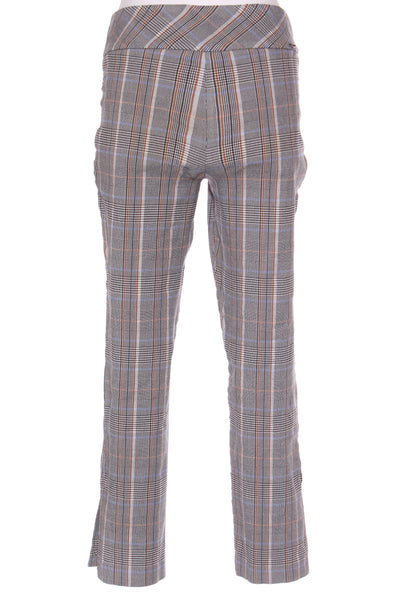 UP (AU) Tan check pull on straight leg pant! 12
