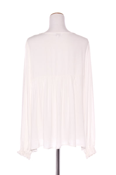 CAPTURE - Shirred detail viscose blouse - Ivory! 16
