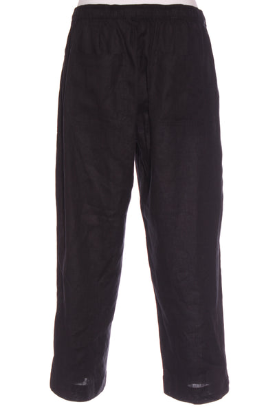 VERGE (LN) Capri linen 7/8th pant - Black! 14