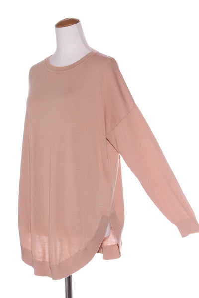 EB & IVE - Blush pink curve hem knit jumper! 8-18