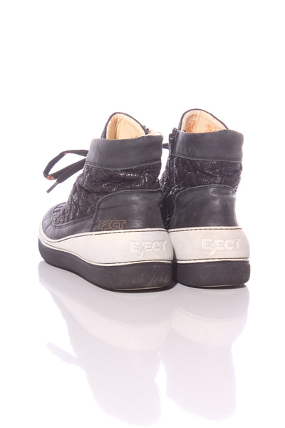 EJECT - Quilted leather hi top sneakers! 39