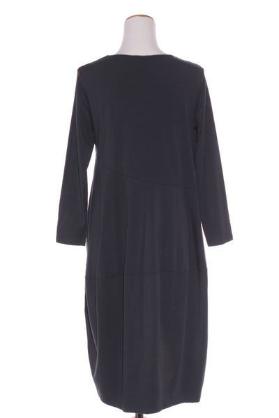 TIRELLI - Diagonal pleat green L/S dress! 10