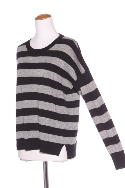 COUNTRY ROAD - Silver stripe wool blend knit! 12
