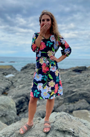 LOVE & GLORY (NZ)(BN) "Raquel" linen blend dress! 10