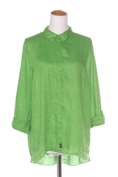 DIDI - Parrot green linen shirt! 14-16