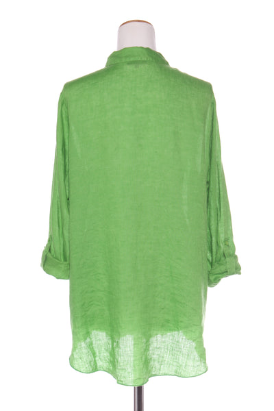DIDI - Parrot green linen shirt! 14-16