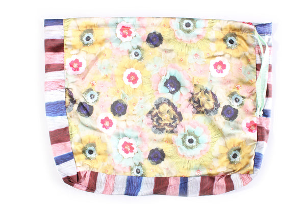 TRELISE COOPER - Floral + stripe print silky dust bag!